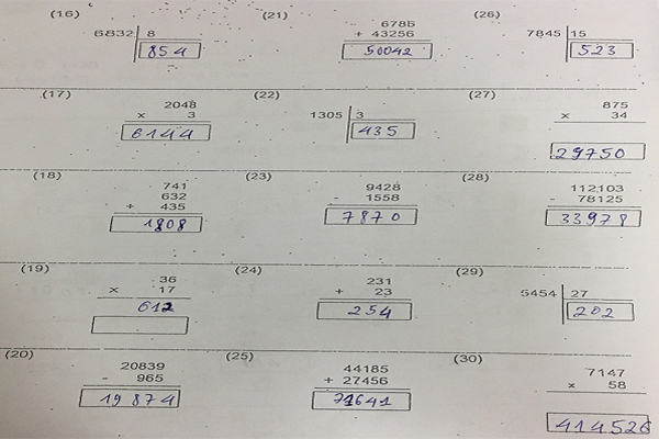 Hình 2: Đề thi test toán IM Japan